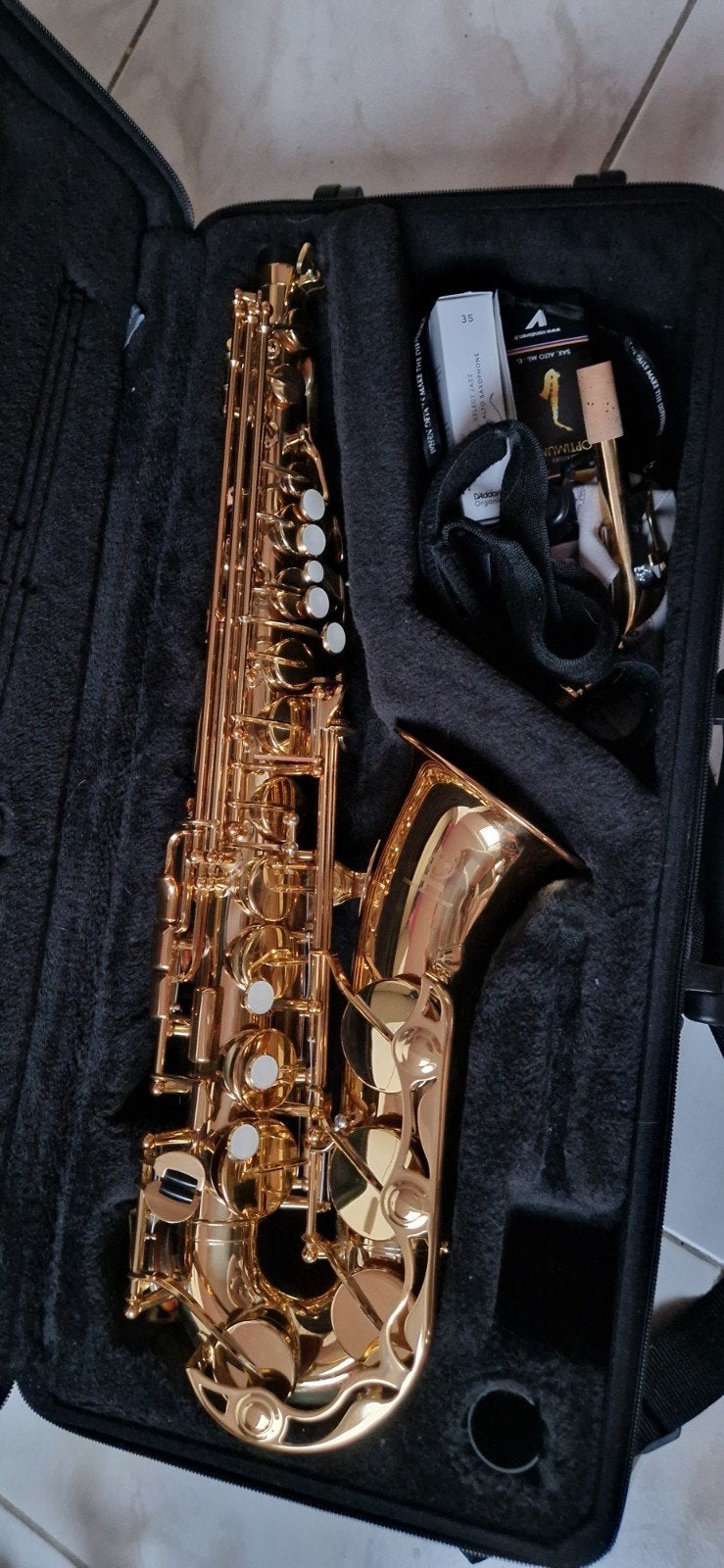 Yas 280 saxofoon, Muziek en Instrumenten, Blaasinstrumenten | Saxofoons, Zo goed als nieuw, Alt, Met koffer