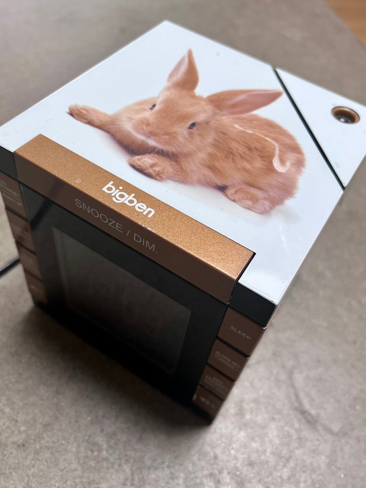 Bigben wekker/radio met projectie – in nette staat, Ophalen, Zo goed als nieuw, Klok