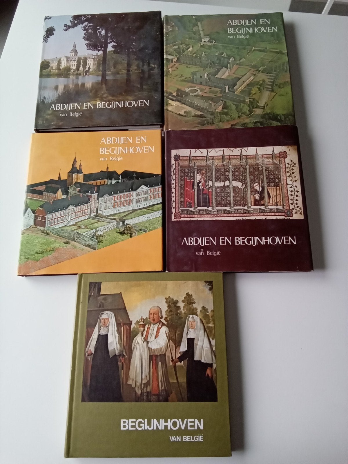 abdijen en begijnhoven artis historia ganse reeks 5 boeken, Boeken, Ophalen