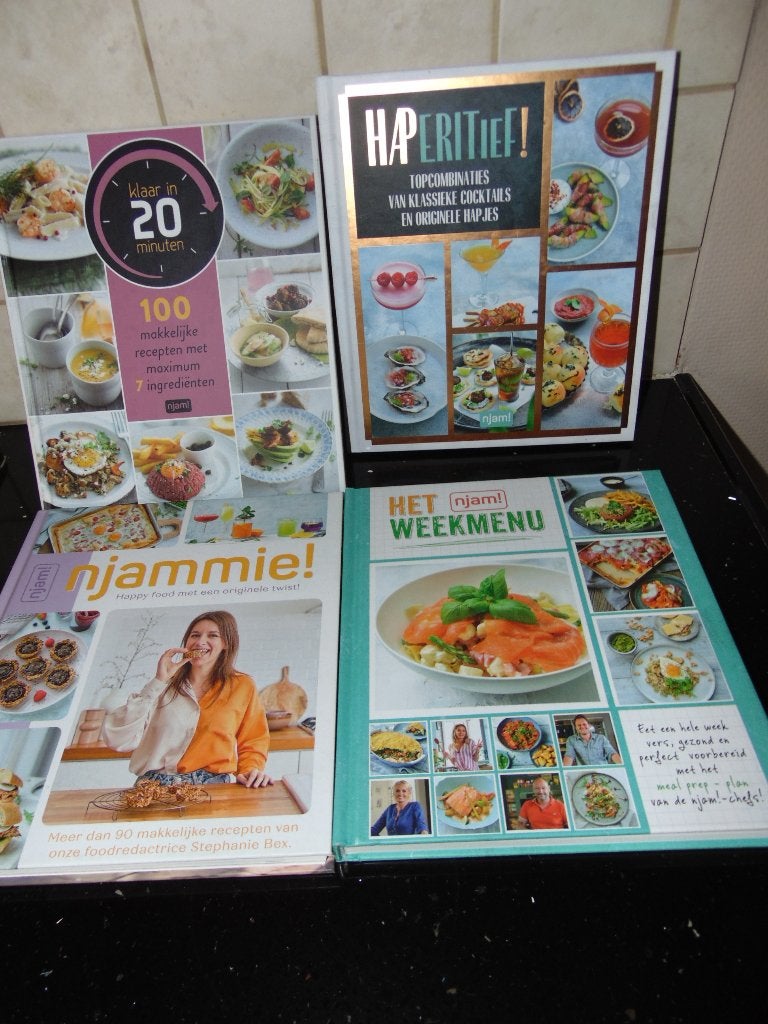 Kookboeken Njam! nieuwstaat, Boeken, Kookboeken, Ophalen of Verzenden, Zo goed als nieuw, Voorgerechten en Soepen