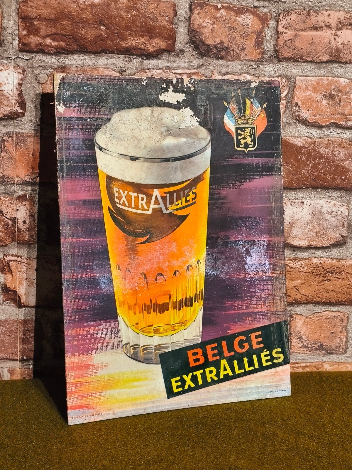 carton publicitaire extrallies ( no plaque émaillée), Enlèvement ou Envoi