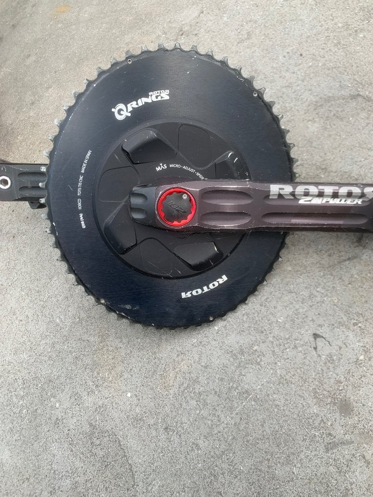 Rotor 2INpower crankstel, Crankstel of Pedalen, Ophalen of Verzenden, Zo goed als nieuw, Gravelbike