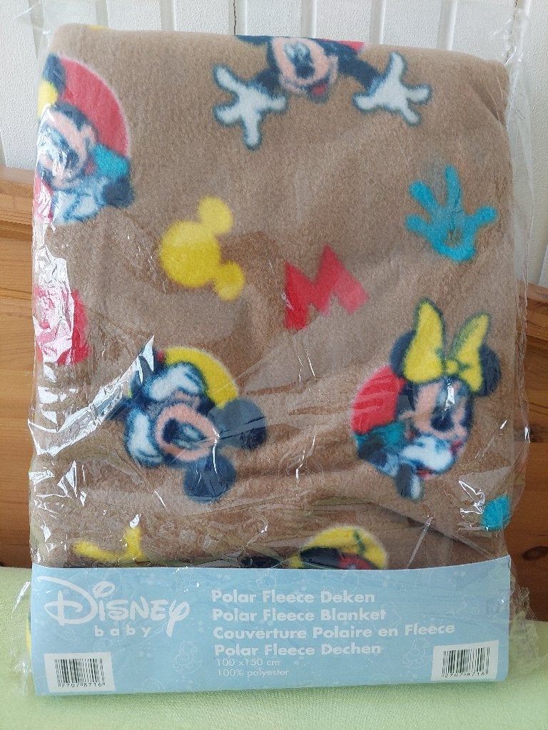 Nieuw fleece dekentje, Nieuw, 150 cm, Bruin, Deken