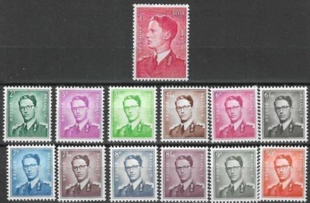 Belgie 1958 - Yvert/OBP 1066-1075 - Koning Boudewijn (PF), Postzegels en Munten, Postzegels | Europa | België, Verzenden, Postfris