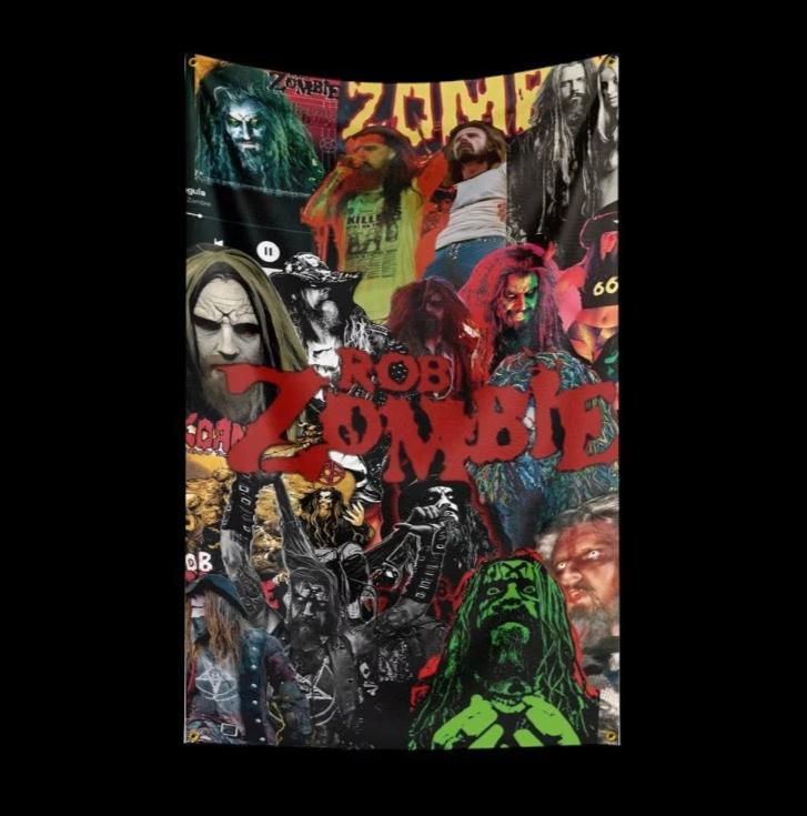 Grote vlaggen Rob Zombie (150x90cm)