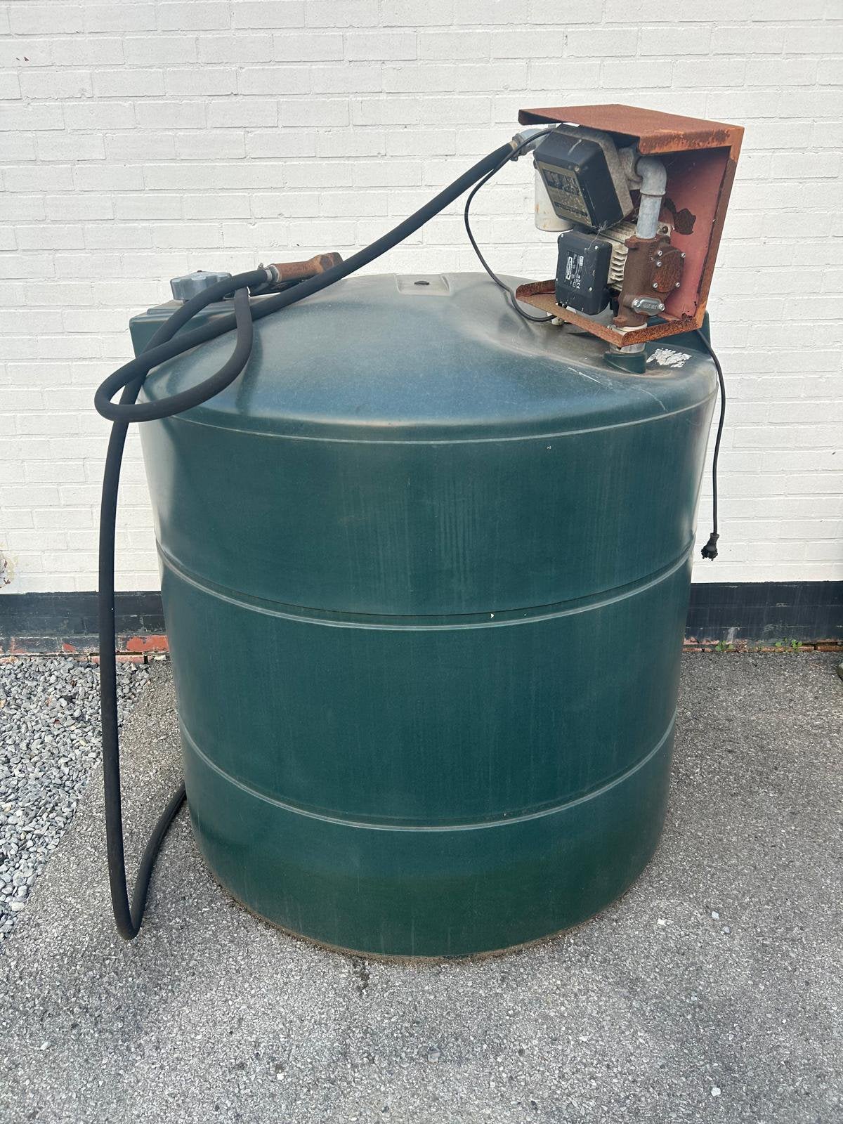 Dubbelwandige diesel tank 1500 liter met pistool, Ophalen, Gebruikt