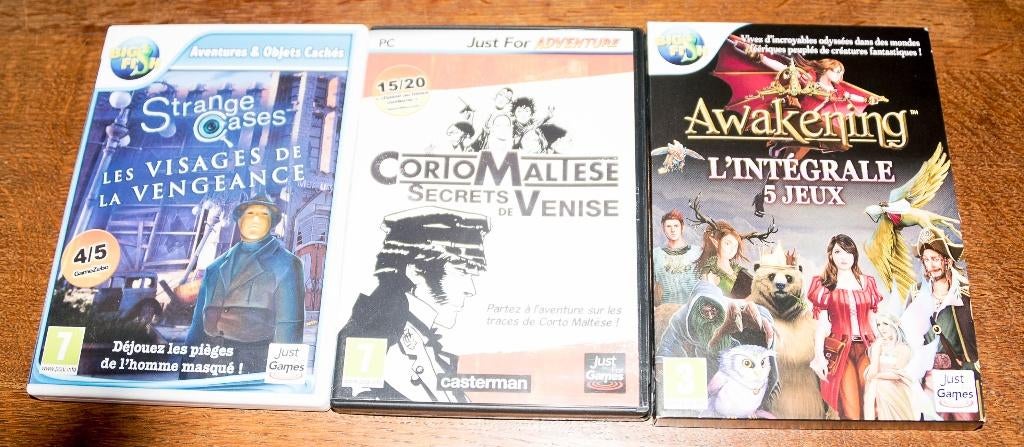 Lot de 7 jeux vidéo PC, Enlèvement ou Envoi, 1 joueur, Aventure et Action, Comme neuf