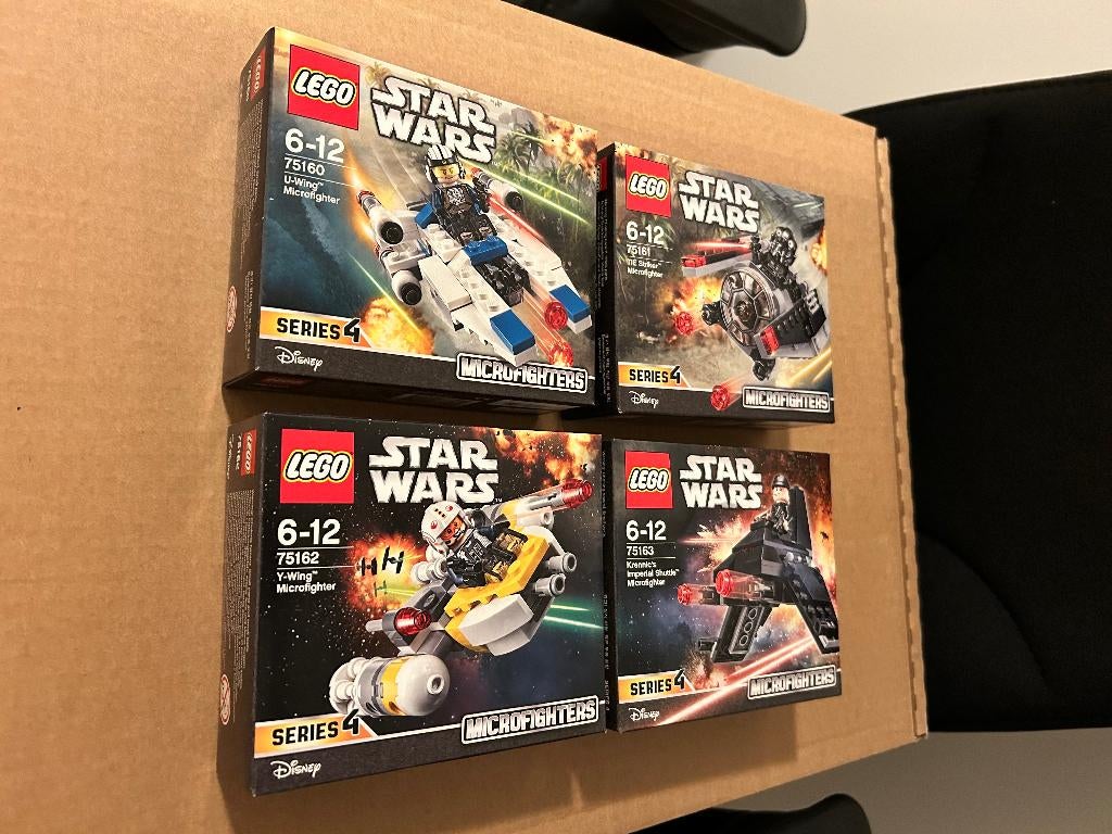Lego Star Wars - 75160+75161+75162+75163 - Microf. Serie 4, Ophalen, Nieuw, Complete set, Lego