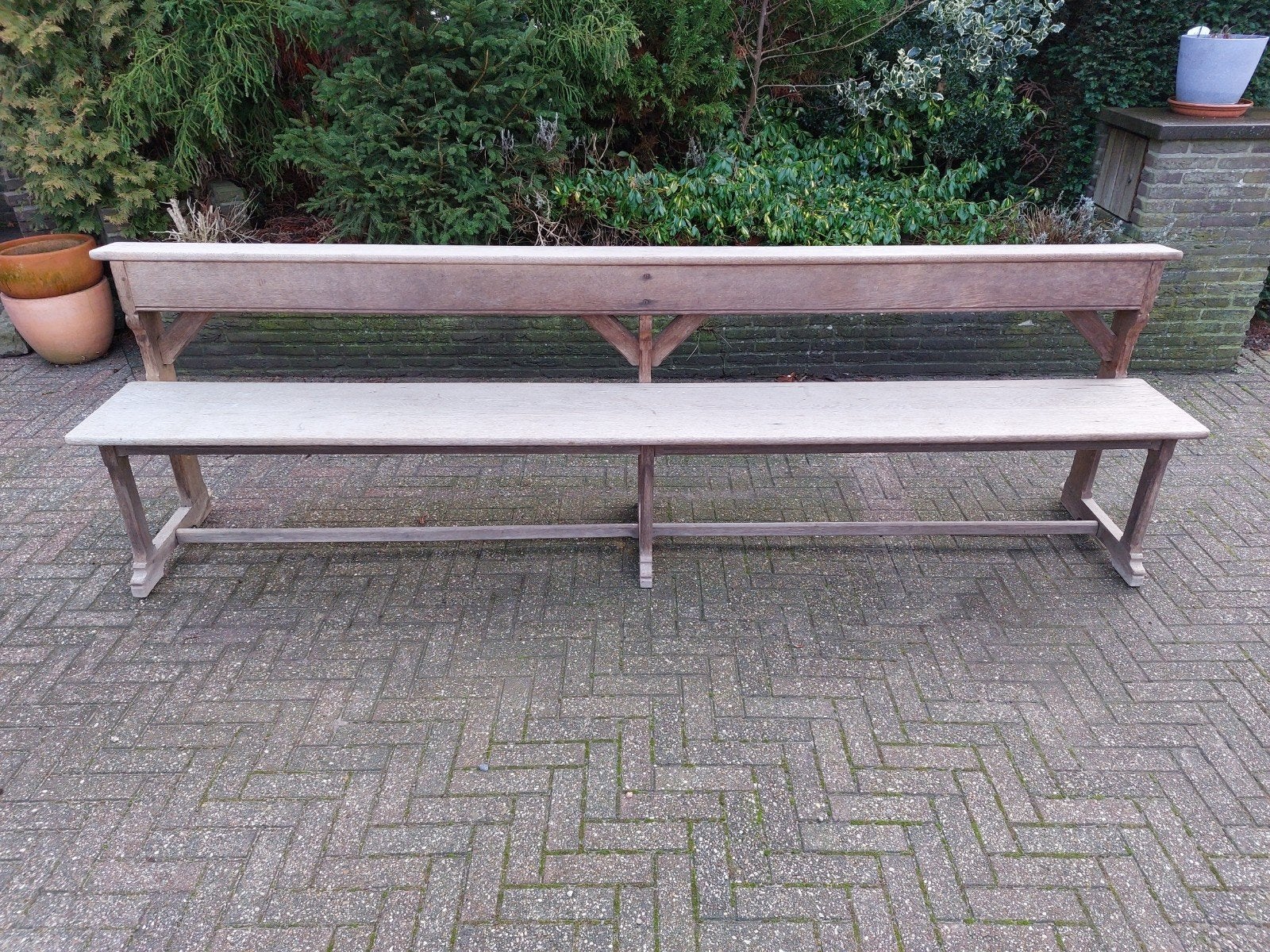 Kerkbank, kloosterbank, Enlèvement, Utilisé, Bois