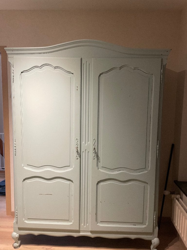 Authentieke eiken kleerkast, Ophalen, Gebruikt, 100 tot 150 cm, Eikenhout