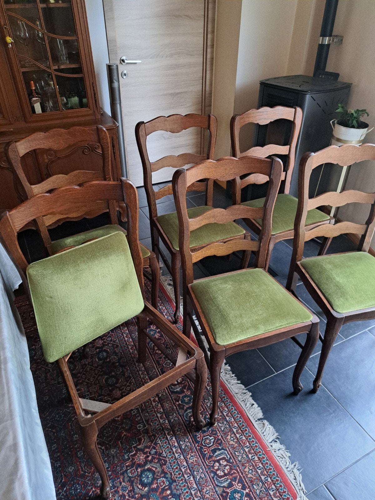 Chaises en chêne 6., Antiek en Kunst, Antiek | Meubels | Tafels, Ophalen