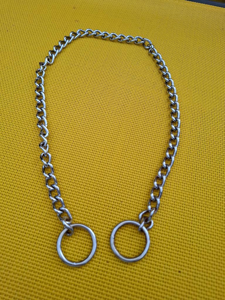 Collier pour grand chien en acier chromé 55 cm, Animaux & Accessoires, Envoi, Utilisé