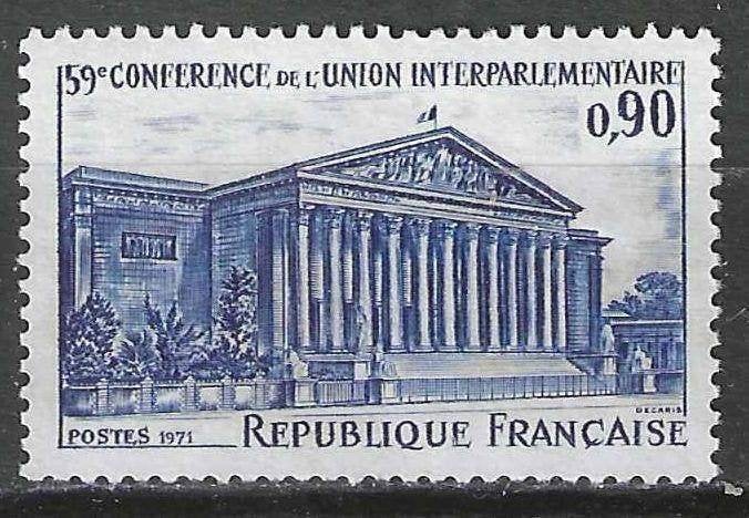 Frankrijk 1971 - Yvert 1688 - Interparlementaire Unie  (PF), Verzenden, Postfris