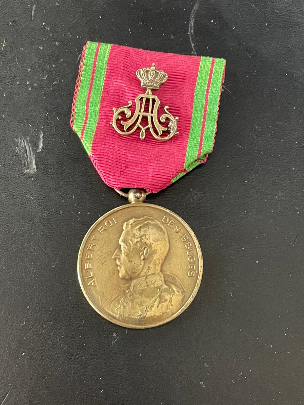 Medaille maison royale koningshuis albert Goud or, Collections, Enlèvement ou Envoi