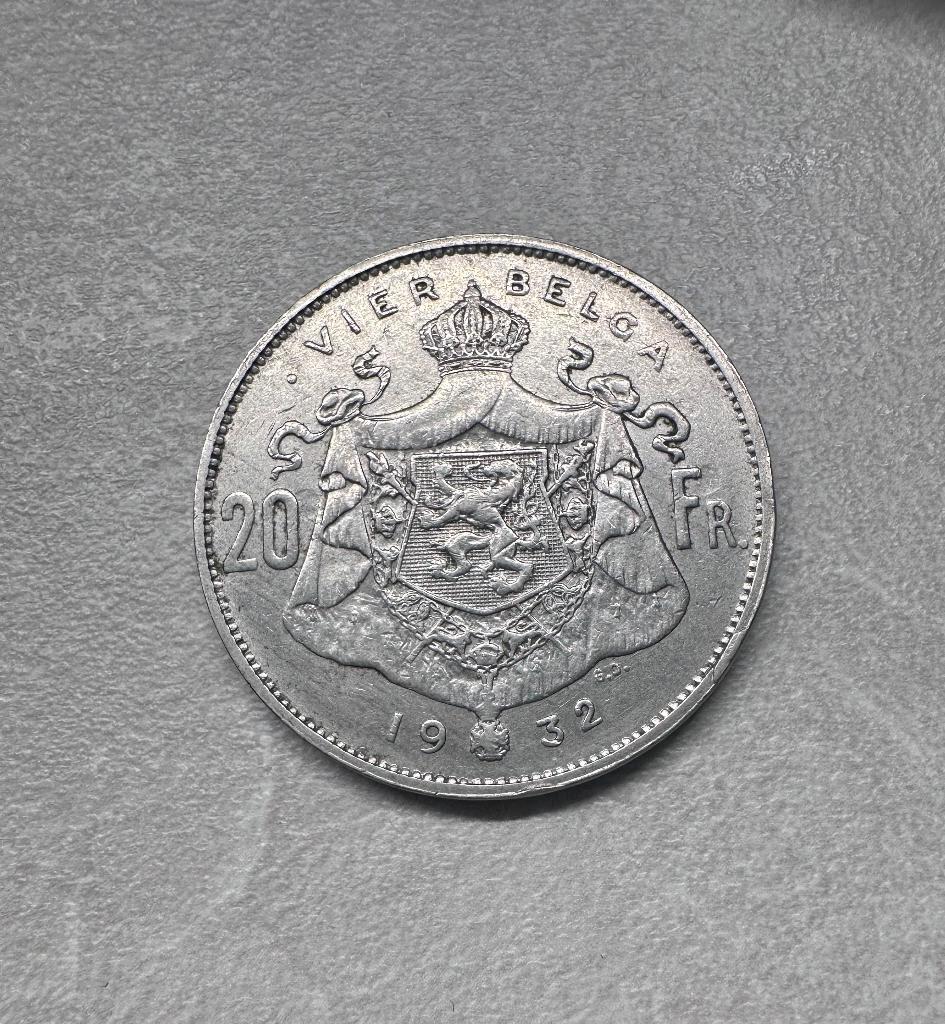 20 francs - Albert 1er - 1932, Enlèvement, Autre, Monnaie en vrac