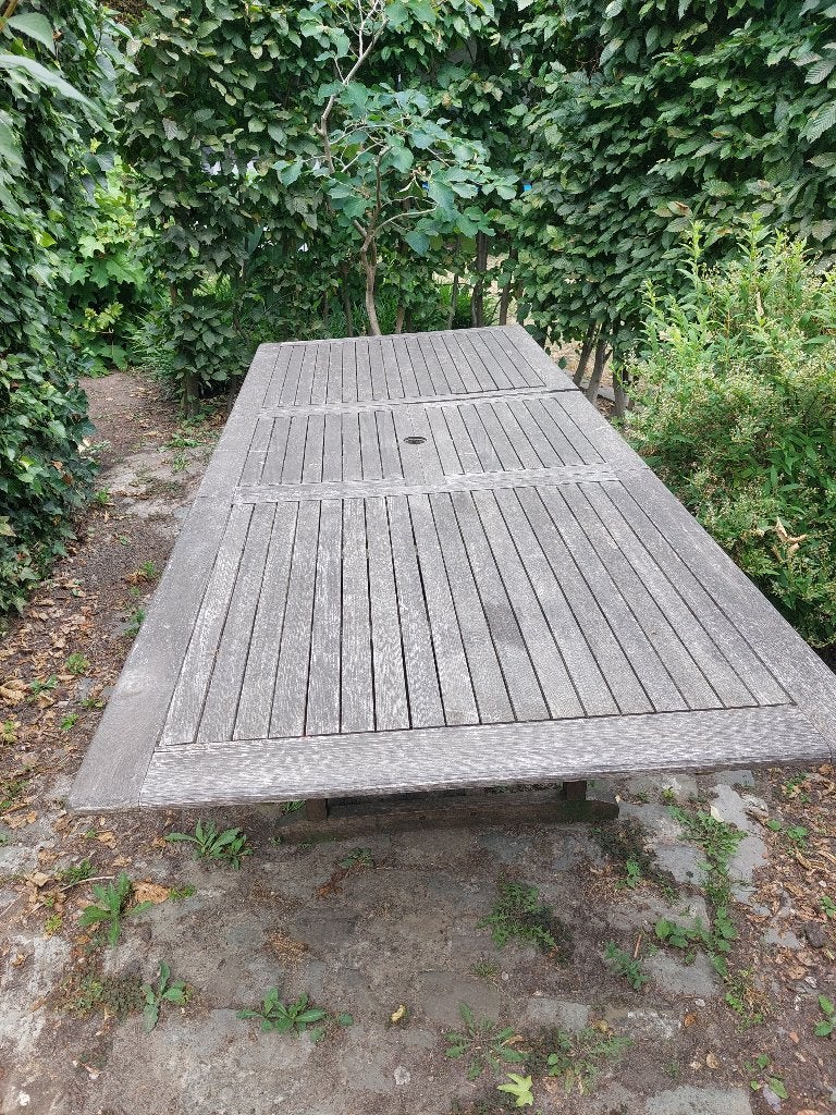 Teak Tuintafel merk Bristol, Tuin en Terras, Tuintafels, Gebruikt, Rechthoekig, Teakhout, Ophalen