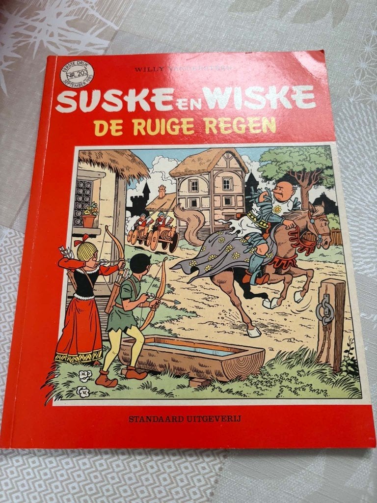 Siske en Wiske 'De ruige regen', Boeken, Willy Vandersteen, Eén stripboek, Ophalen, Gelezen