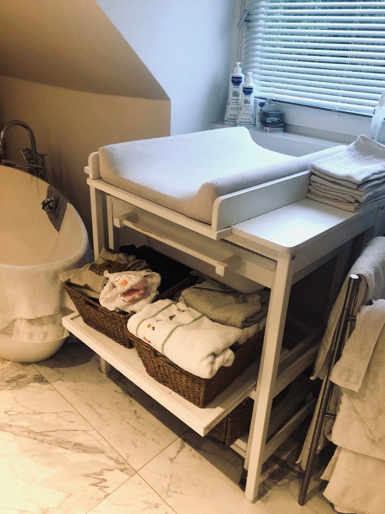 Verschoontafel, Kinderen en Baby's, Ophalen, Gebruikt, Minder dan 75 cm, 70 cm of meer