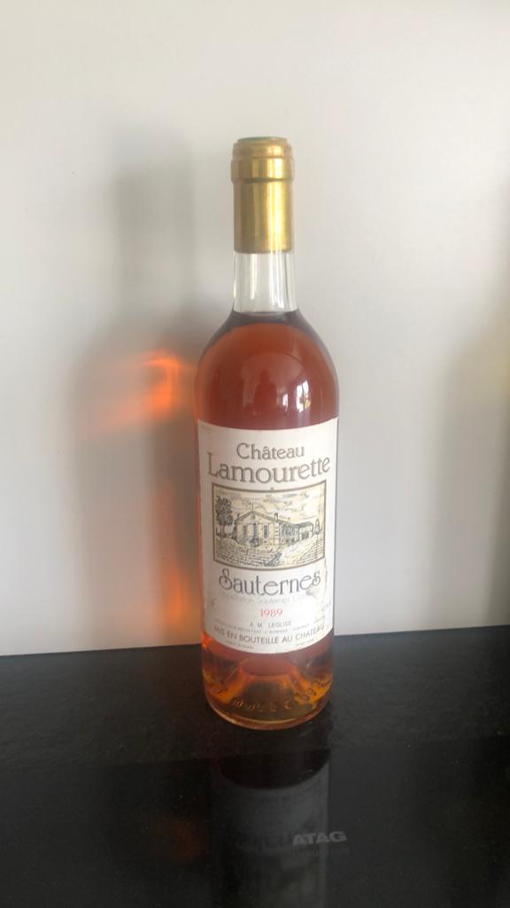 Château Lamourette Sauternes 1989 bouteille, Collections, Vins, Comme neuf, Enlèvement, Autres types, France