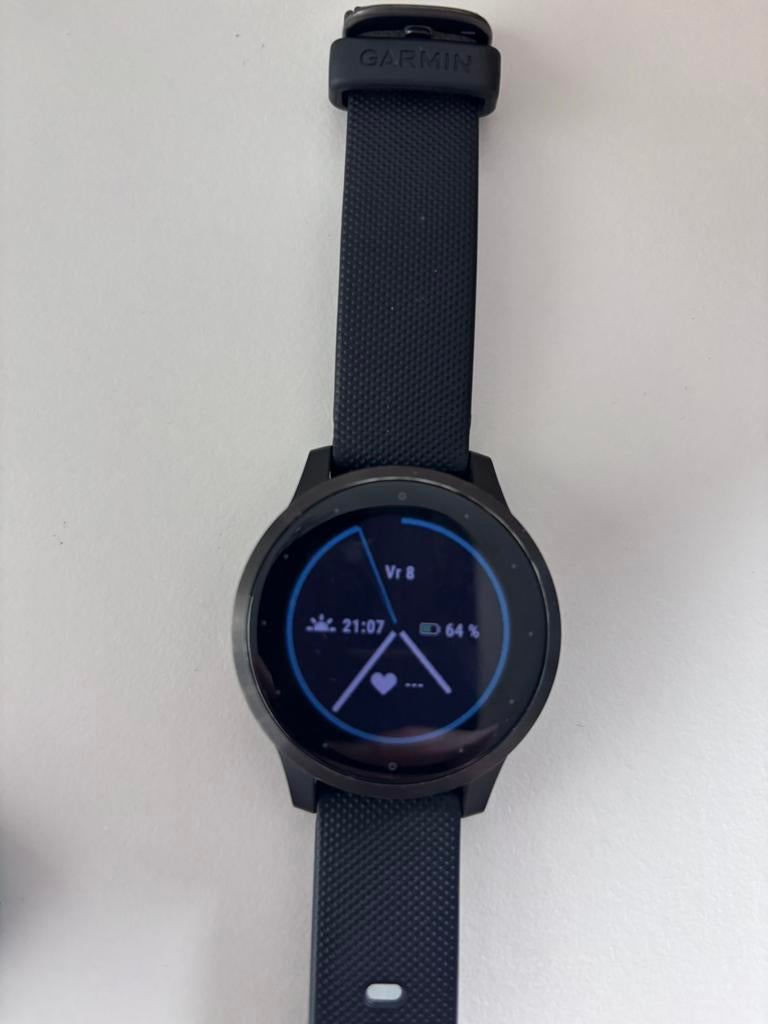 Garmin Vivoactive 4s zwart 40mm, Handtassen en Accessoires, Smartwatches, Ophalen, Zwart, Zo goed als nieuw, Conditie