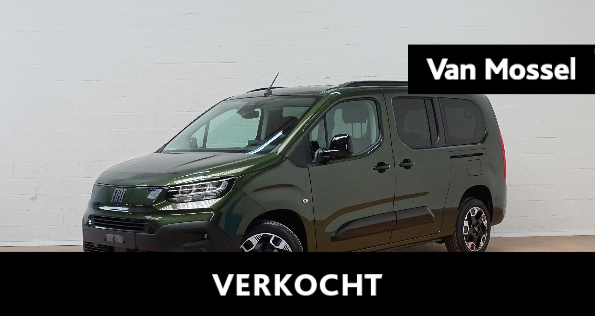 Fiat Qubo L 1.5 BlueHDI 130 S&S AT La Prima Long 7 seats gps, Zwart, 4 cilinders, 1535 kg, 7 zetels