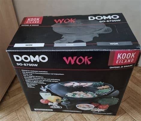 Domo elektrische wok 8700W, Ophalen of Verzenden, Nieuw, Wok