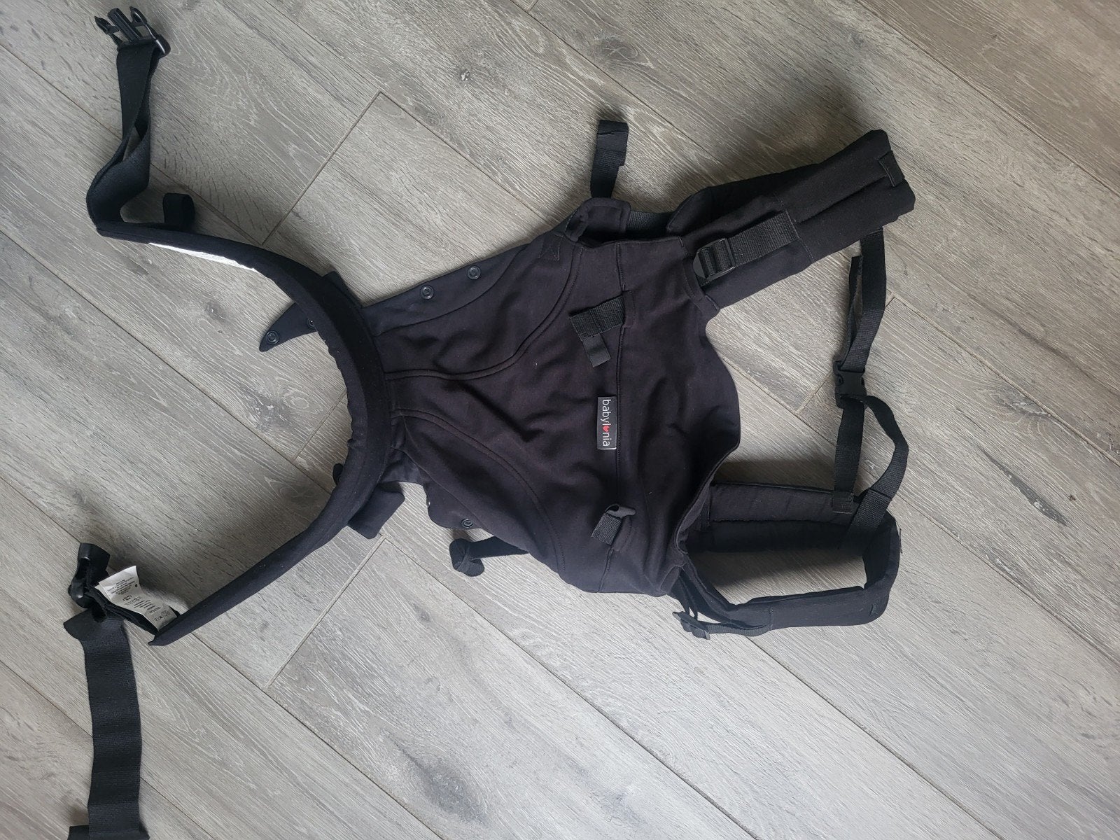 Porte-bébé noir, Enlèvement, Comme neuf, Ventre, Porte-bébé