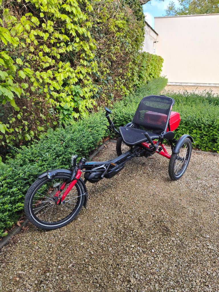 Hase Trigo Nexus ligfiets (e-bike), Fietsen en Brommers, Ophalen, Gebruikt, Schijfrem, Hase