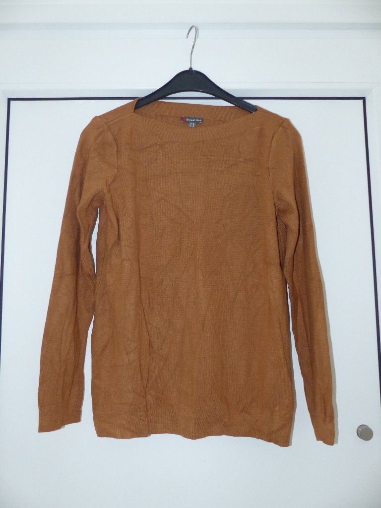 Joli pull marron Tom Tailor - taille S, Enlèvement ou Envoi, Taille 36 (S), Brun, Tom Tailor
