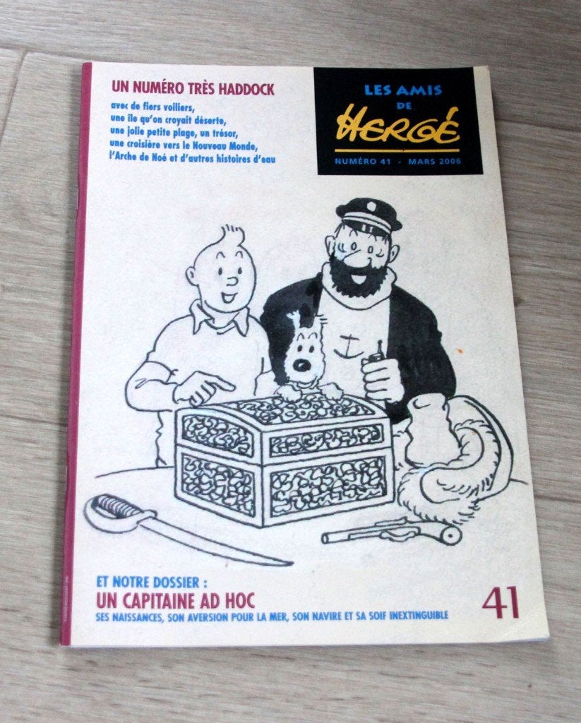 amis d'Hergé magazine n 41 Club fan de Tintin Kuifje, Collections, Envoi, Tintin, Comme neuf