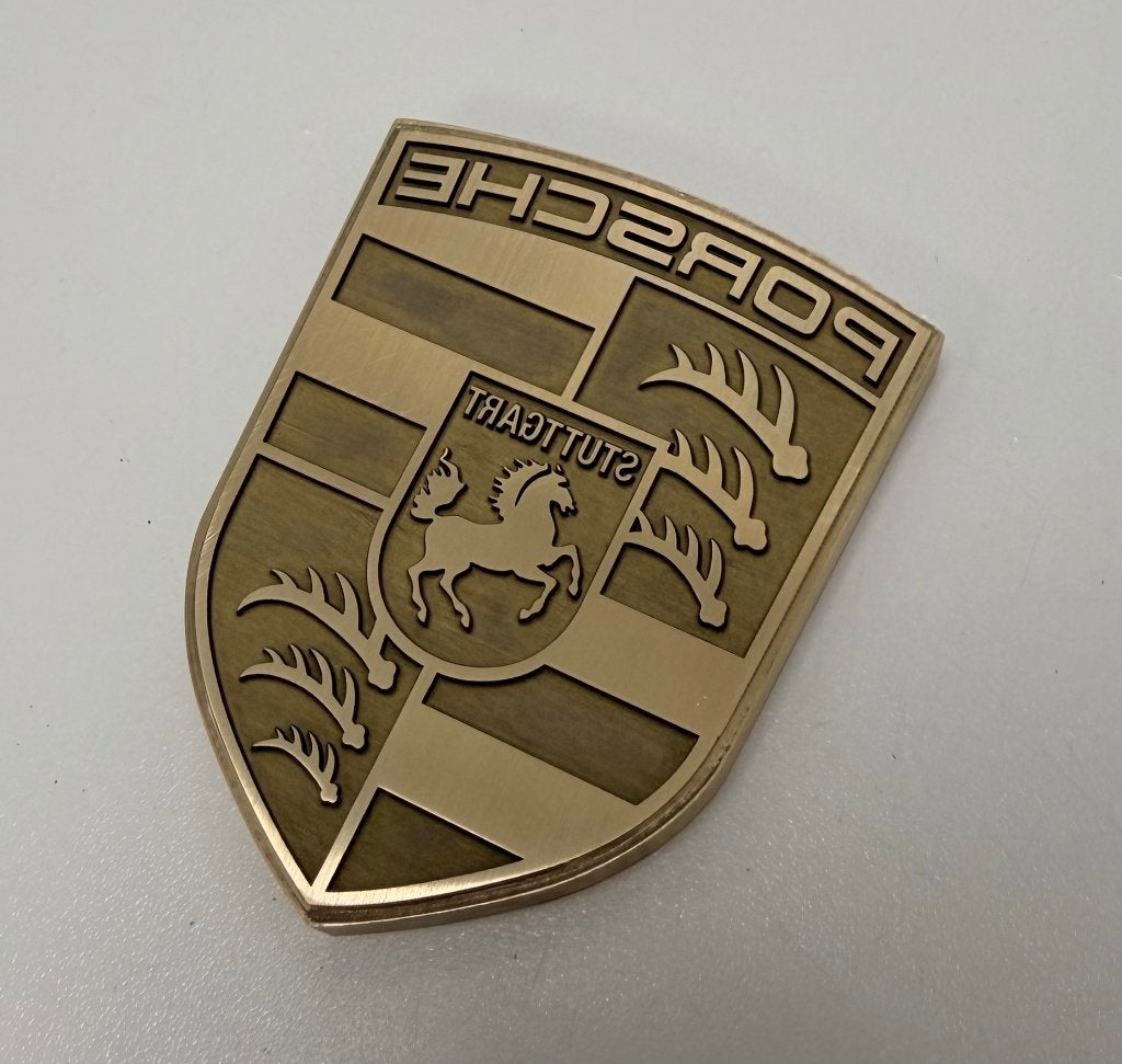 Porsche lederstempel | Leer | Messing, Auto-onderdelen, Ophalen of Verzenden, Nieuw, Porsche