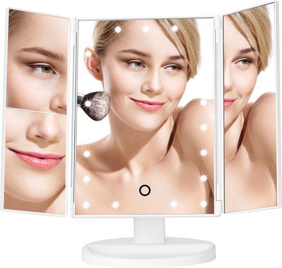 Miroir de maquillage avec lumières et zoom — Nouveau, Enlèvement ou Envoi, Neuf, Maquillage