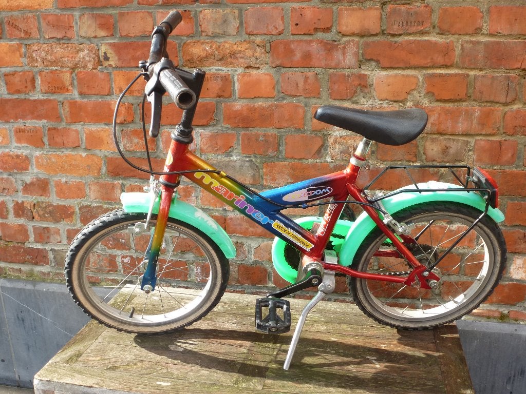 kinderfietsje, Fietsen en Brommers, Fietsen | Kinderfietsjes, Ophalen, Zijwieltjes, Gebruikt, Velgrem