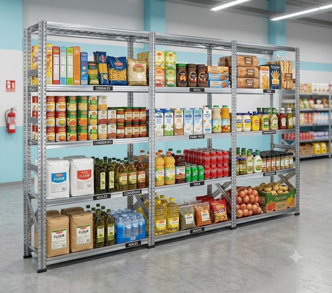 Winkelrekken (professionele industriële rekken), Huis en Inrichting, Belrack, Info@belrack.com, Belgique