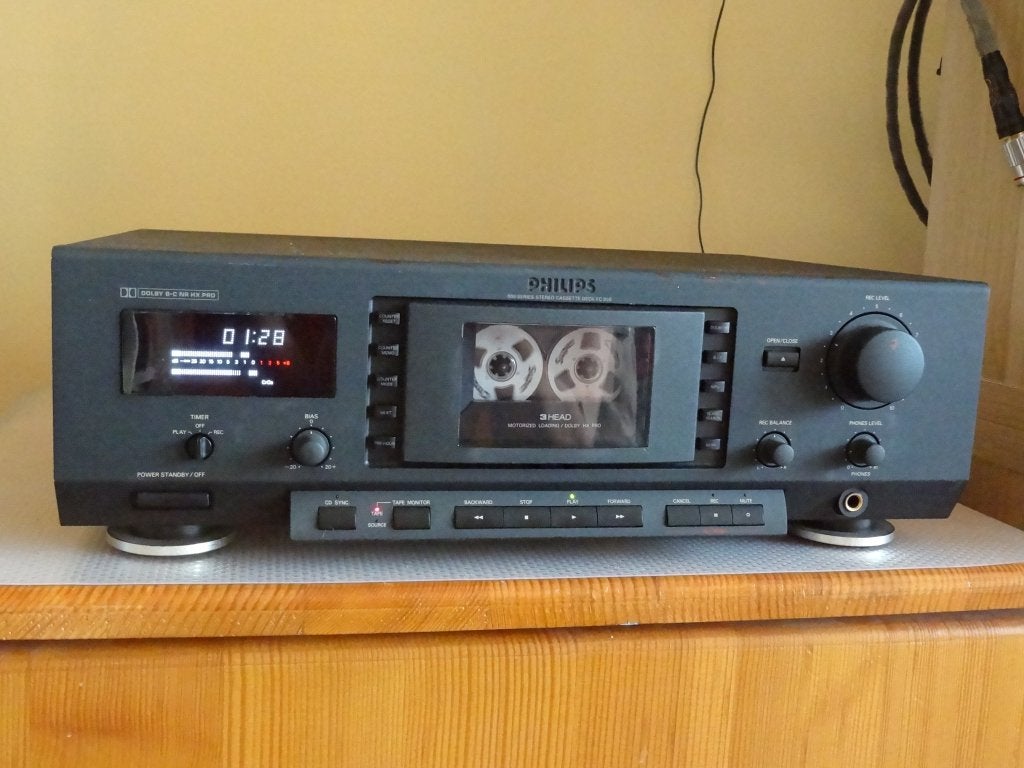 Philips FC950 top of the line cassettedeck, TV, Hi-fi & Vidéo, Decks cassettes, Enlèvement ou Envoi, Simple, Philips
