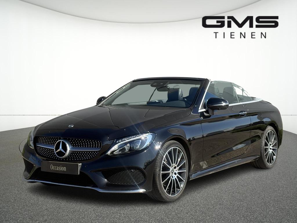 Mercedes-Benz C-klasse Cabrio C 180 AMG Line, Auto's, Automaat, 4 zetels, Gebruikt, Zwart