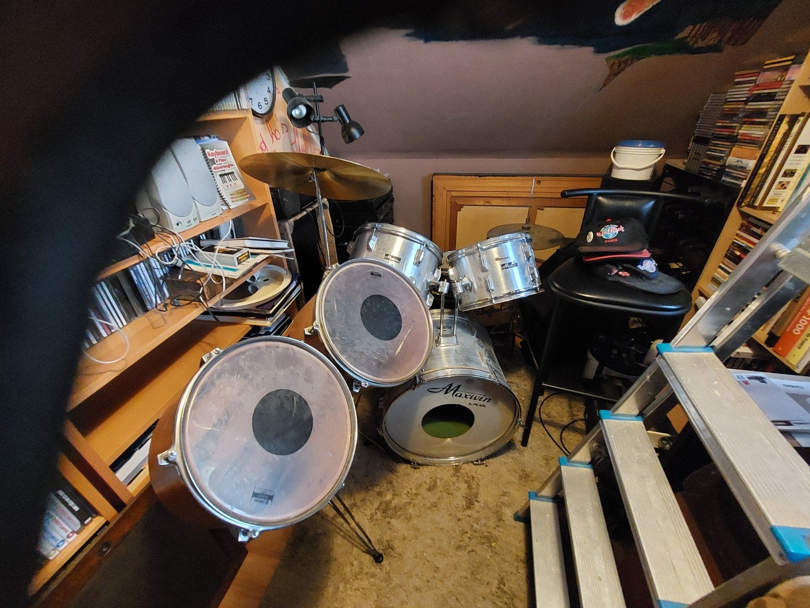 Maxwin drumstel + yamaha concertdrums, Muziek en Instrumenten, Ophalen, Gebruikt, Pearl