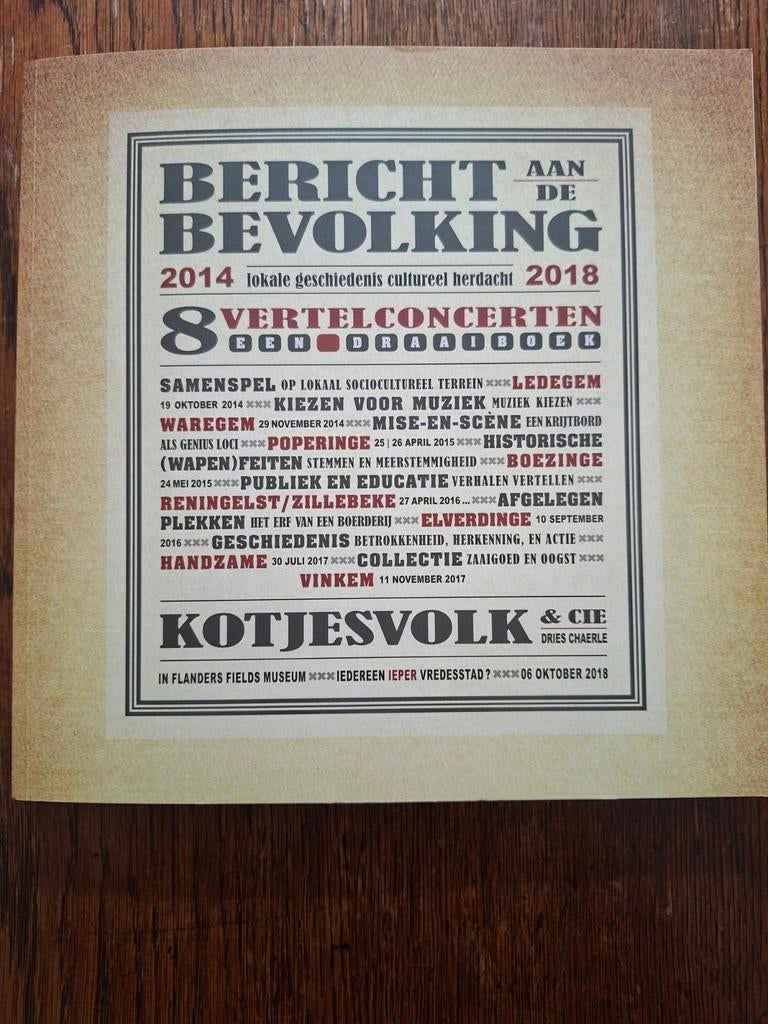 Eerste wereldoorlog: bericht aan de bevolking., Enlèvement ou Envoi