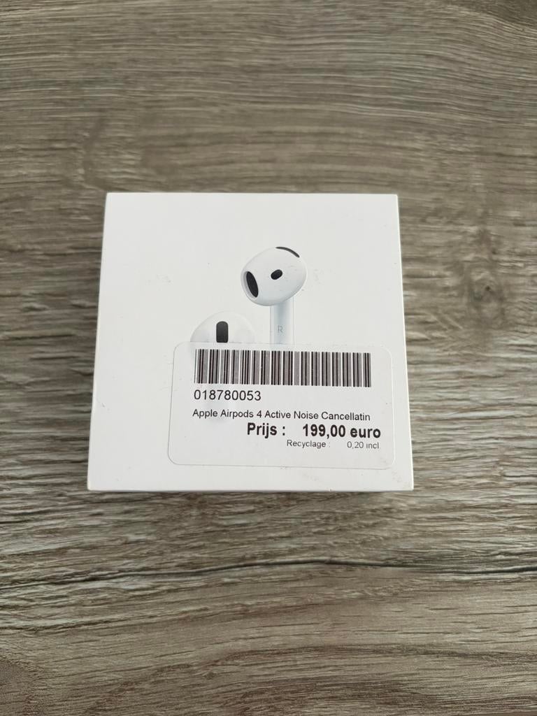 Apple AirPods 4 met noise cancelling – perfecte staat, Télécoms, Téléphonie mobile | Écouteurs, Comme neuf, Apple, Blanc, Réduction active du bruit