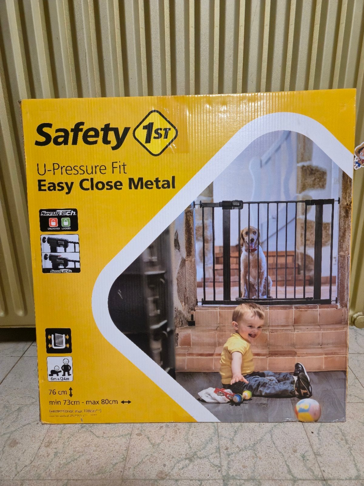 Safety 1ste traphekje, Kinderen en Baby's, Traphekjes, Ophalen, Nieuw, Klemhekje, Metaal of IJzer