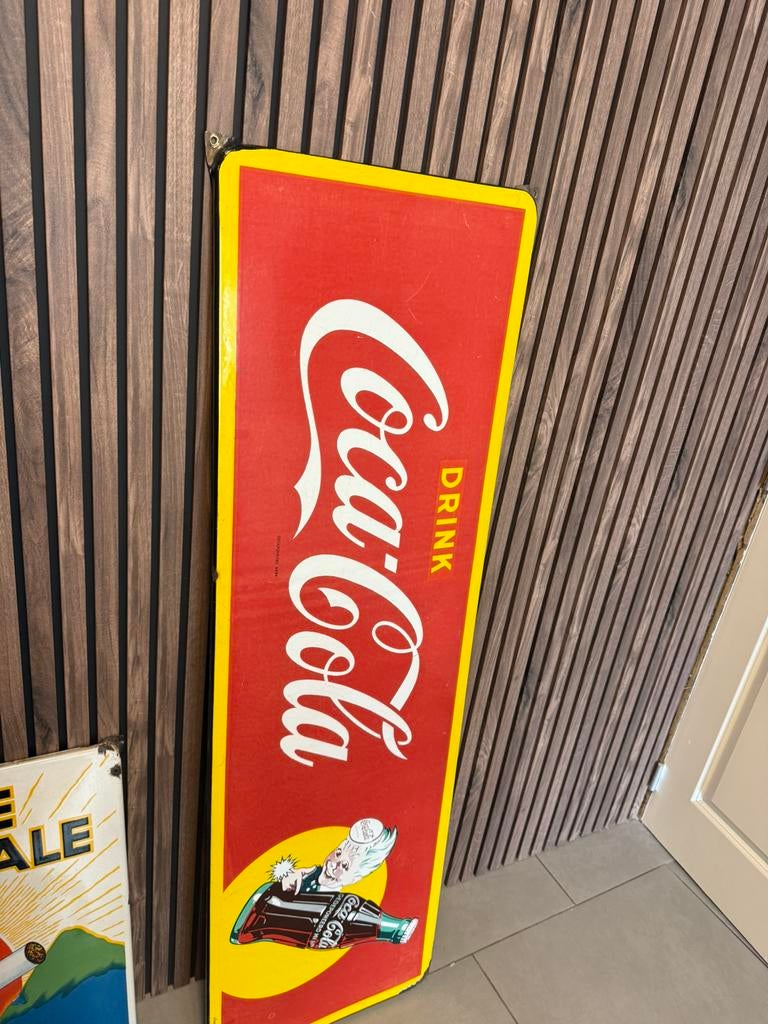Emaille cola, Verzamelen, Merken en Reclamevoorwerpen, Ophalen, Zo goed als nieuw