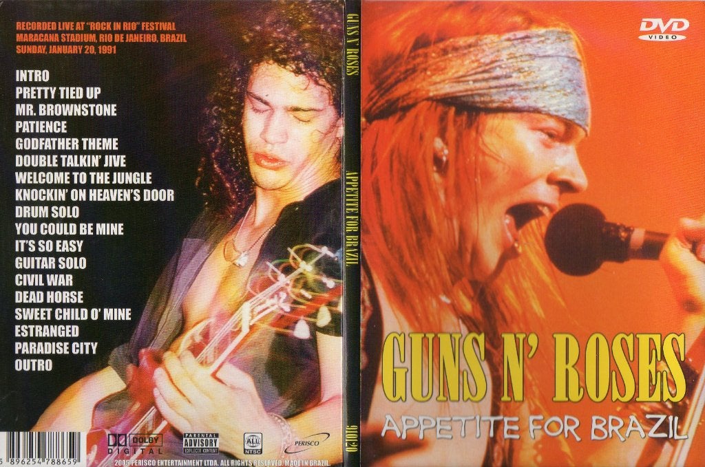 DVD - GUNS'N'ROSES - APPETITE FOR BRAZIL, Verzenden, Nieuw in verpakking, Concert
