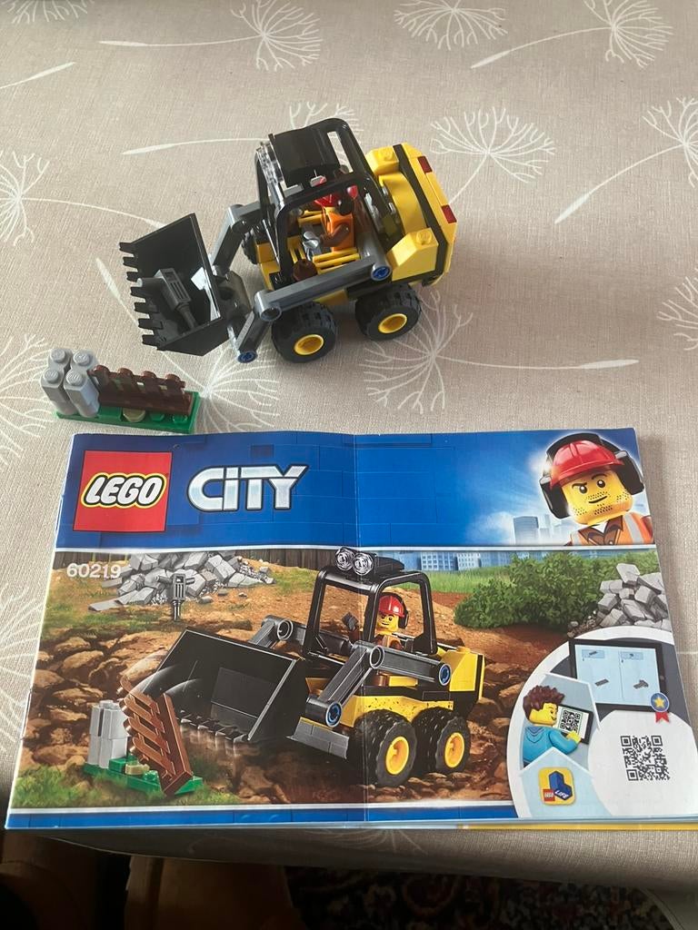 Lego city 60219 construction loader, Ophalen, Zo goed als nieuw, Lego, City