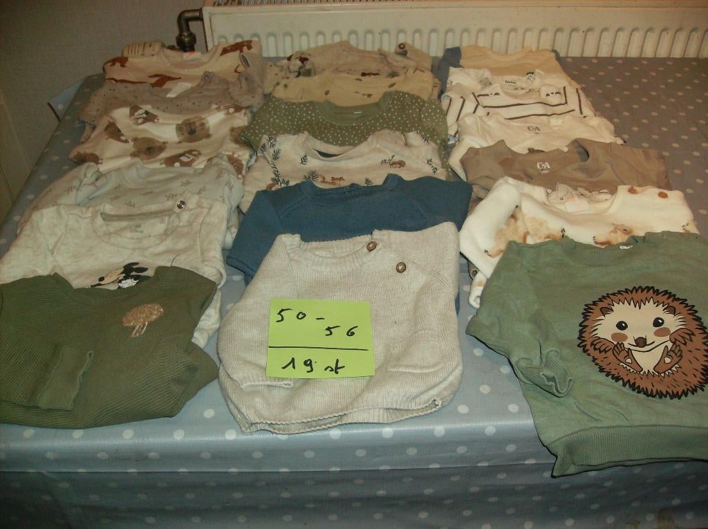 baby broekjes en bloesjes  50 en 56    stuks  47, Ophalen, Zo goed als nieuw