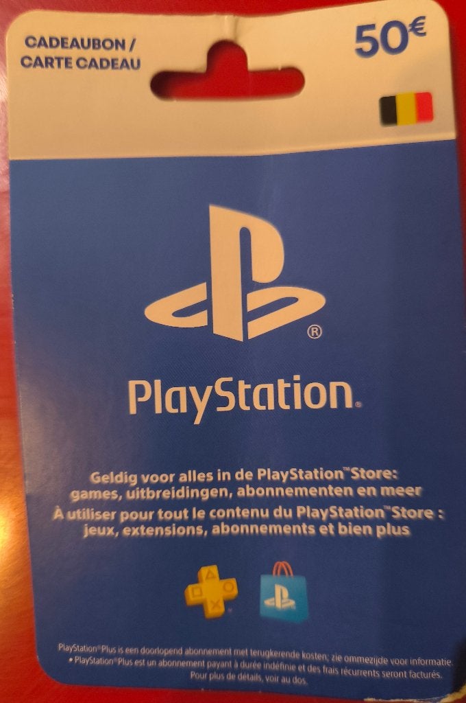 Carte cadeau Playstation. 50€, Enlèvement ou Envoi, Neuf