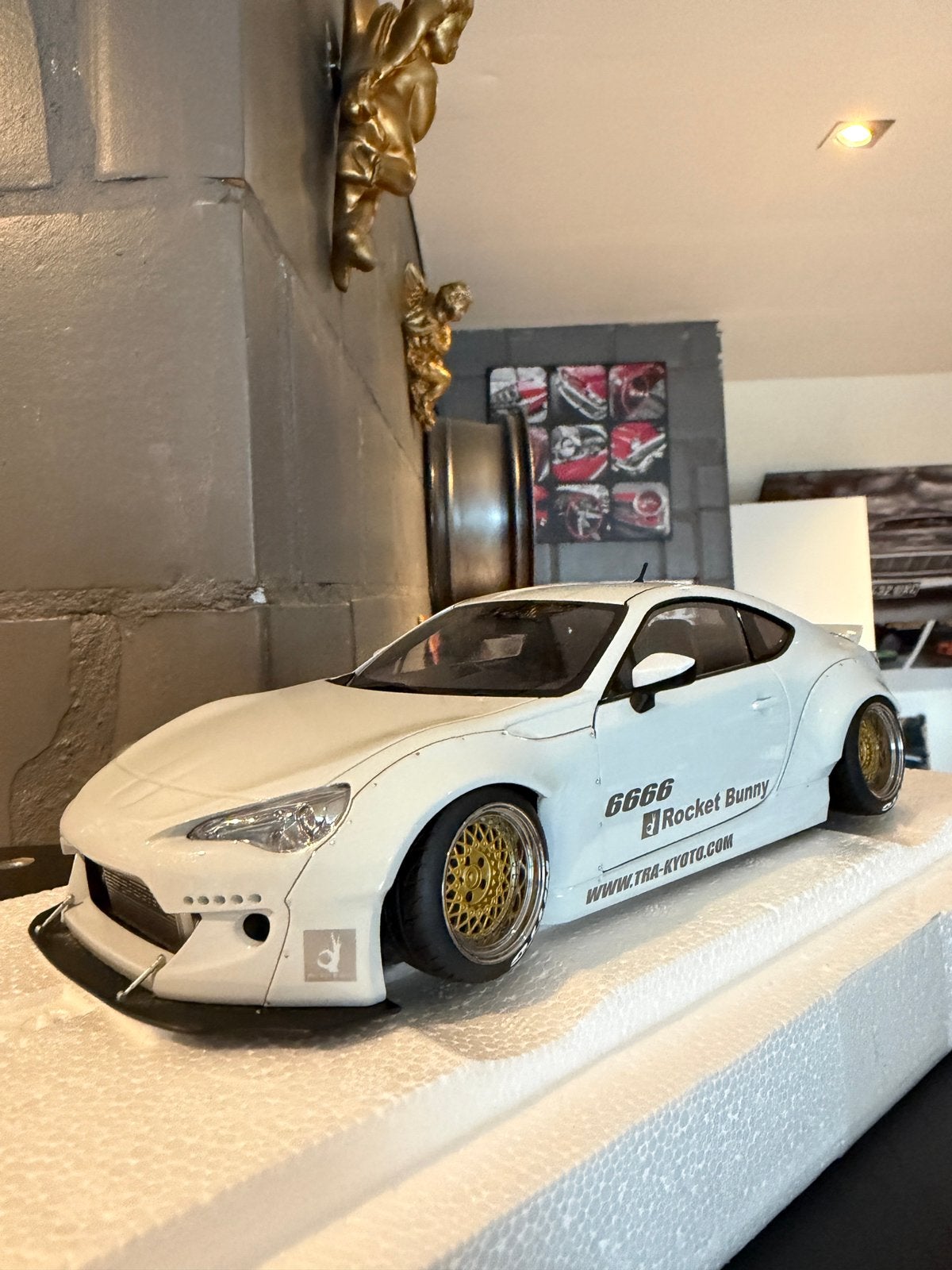 AutoArt Toyota GT86 Rocket Bunny, Ophalen of Verzenden, Zo goed als nieuw, Autoart
