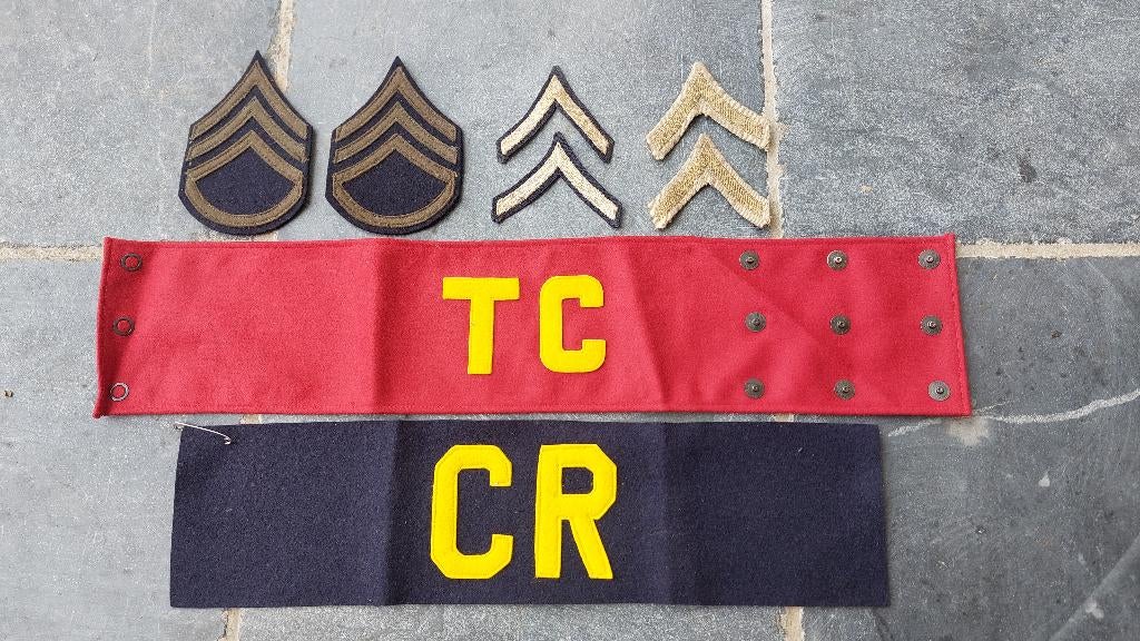 Insigne/bracelet US WO2 (original), Enlèvement ou Envoi, Autres, Ruban, Médaille ou Ailes