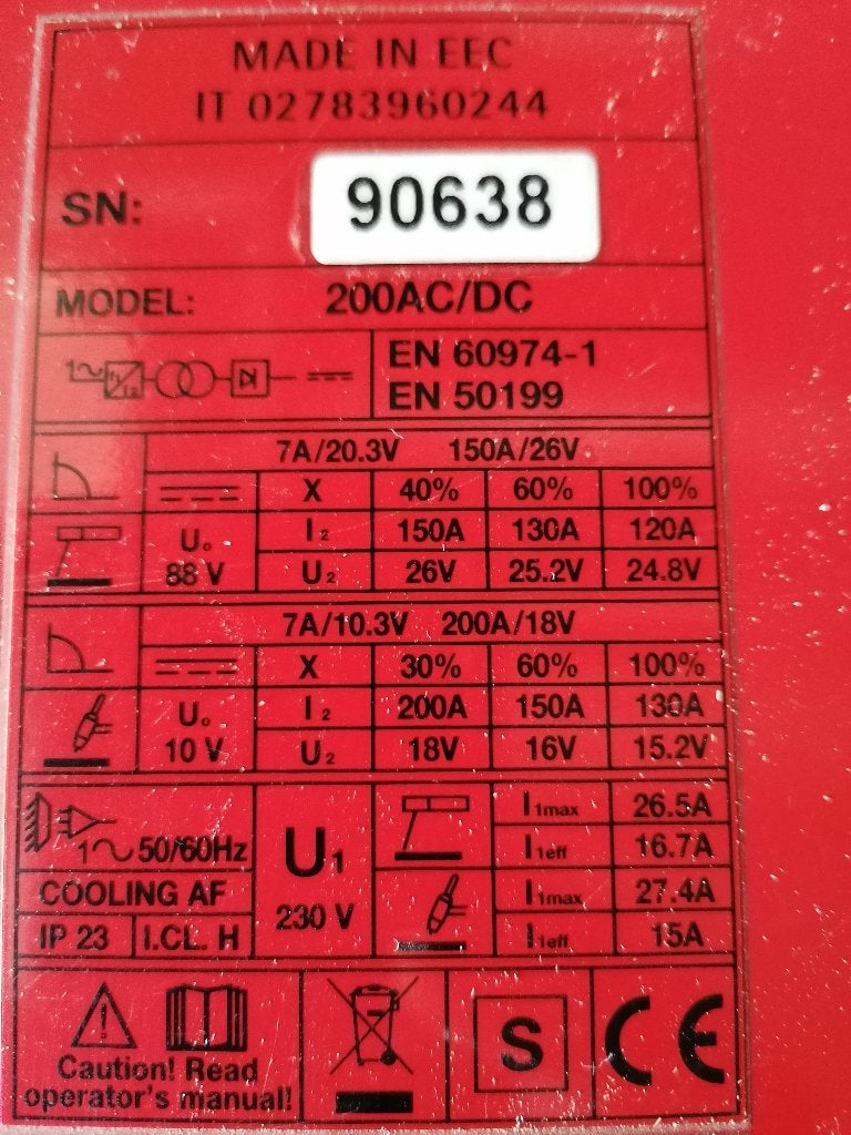 Rowac TIG lasapparaat, Ophalen, Gebruikt, 150 tot 250 ampère, Tig