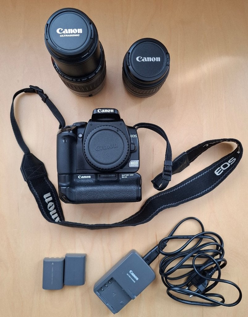 Fototoestel Canon EOS 400D te koop, Enlèvement, Comme neuf, Poignée, Canon