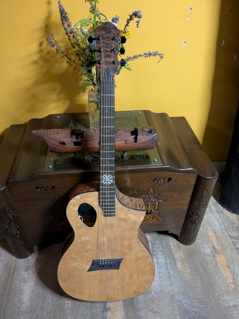 Michael Kelly Forte Port X Natural, Ophalen, Nieuw, Western- of Steelstringgitaar, Met (piezo-)element